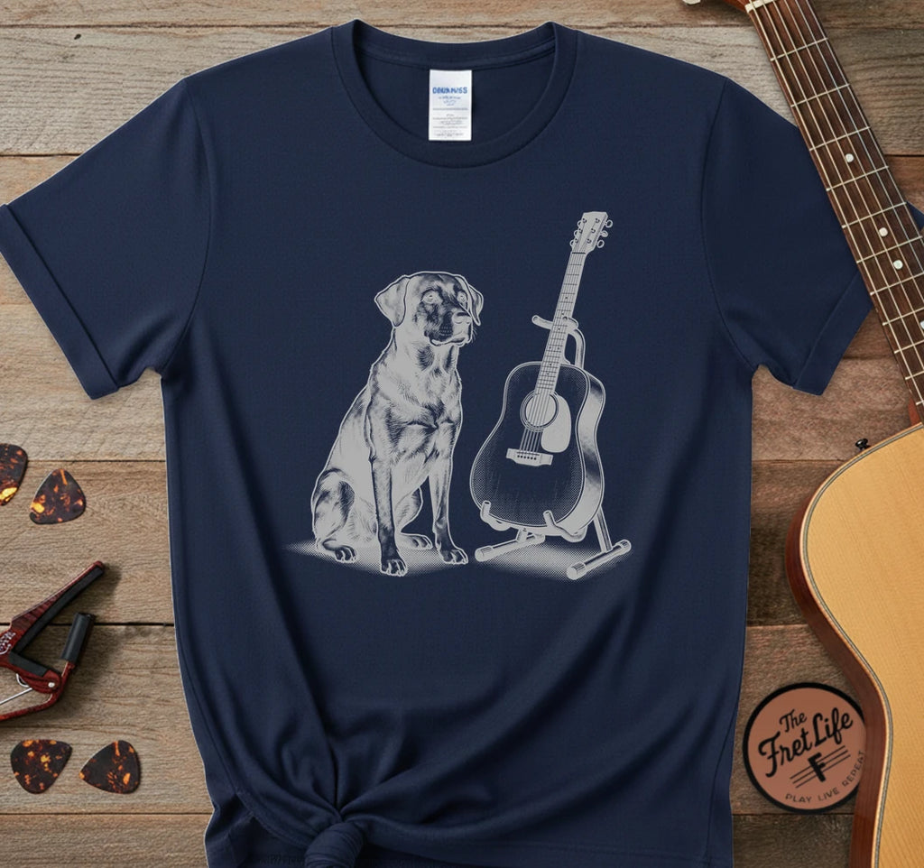Dog and Guitar T-Shirt