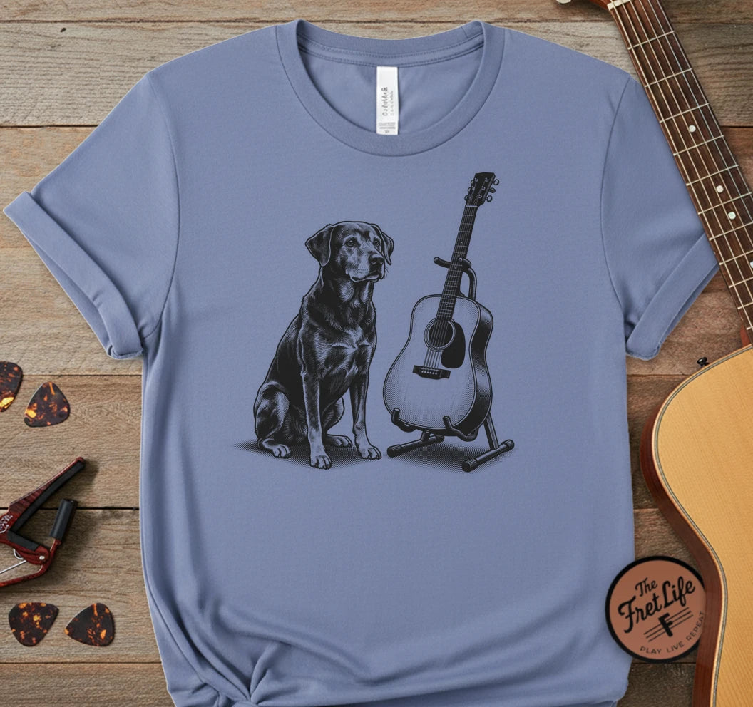 Dog and Guitar T-Shirt
