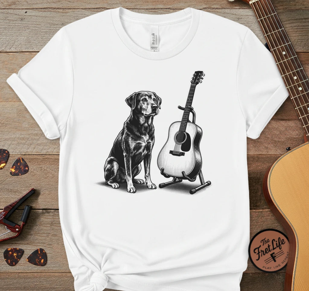 Dog and Guitar T-Shirt