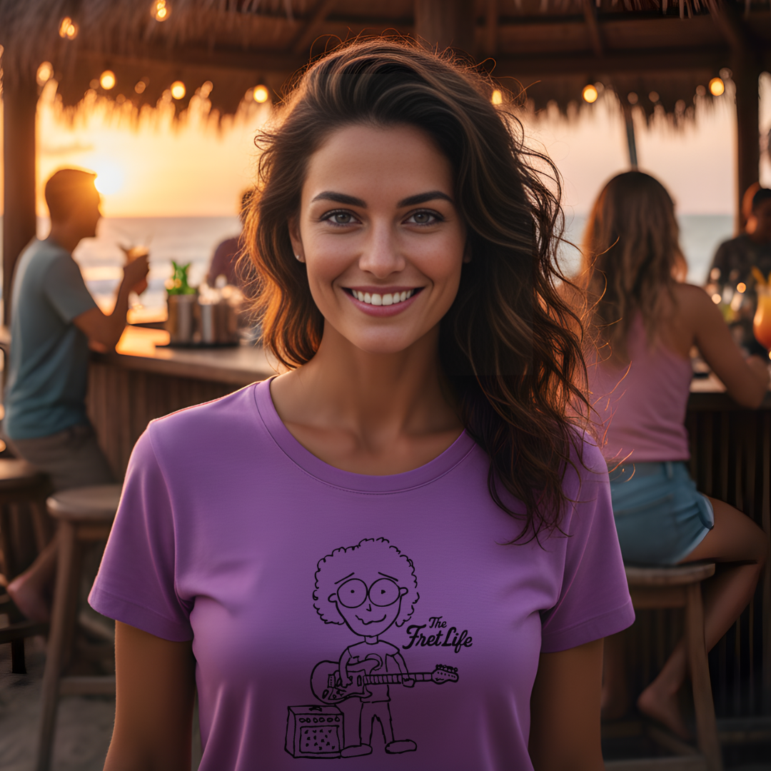 "Electric Eyeball Rocker" Tee: Unplugged & Unhinged Guitarist Graphic