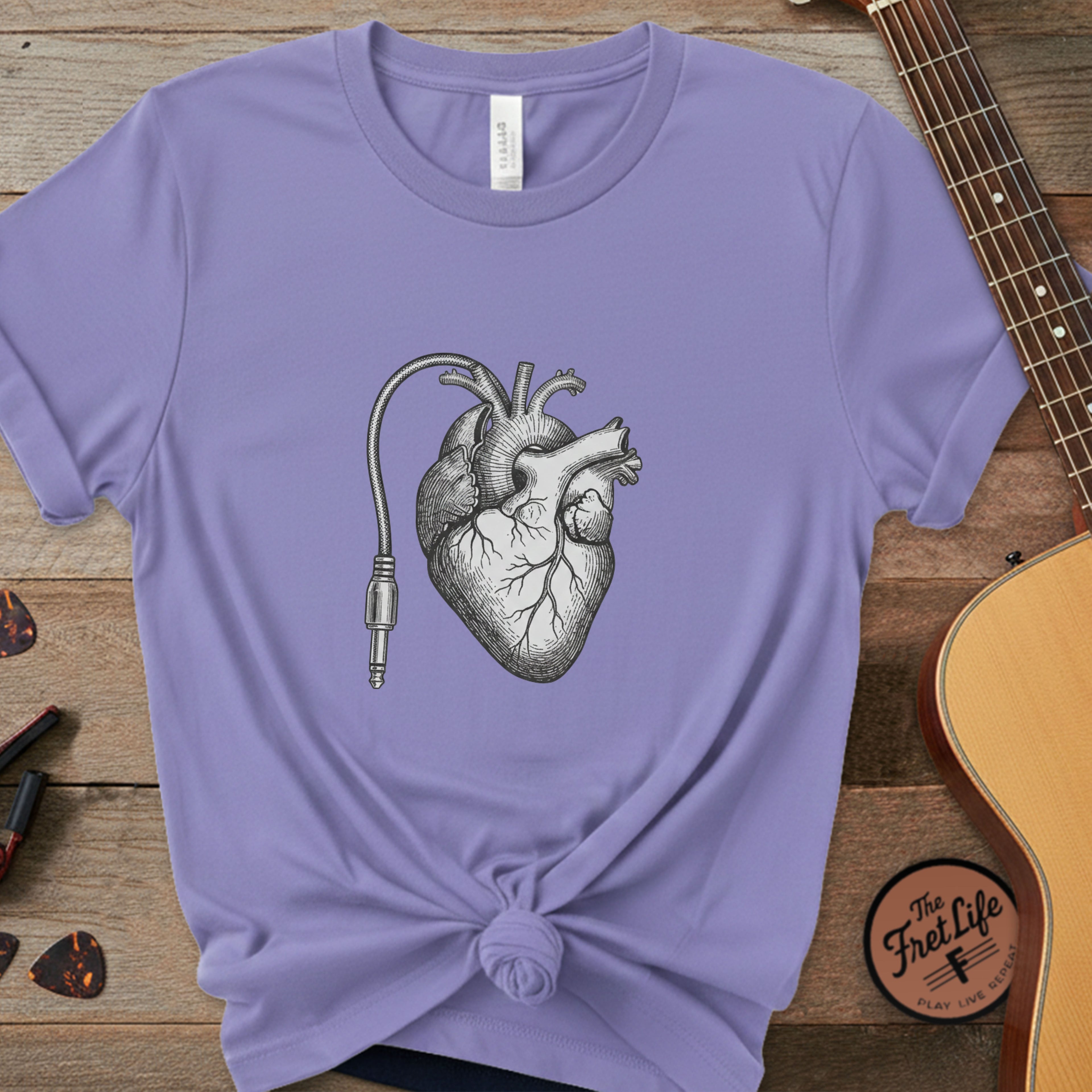Anatomical Cable Heart T-Shirt