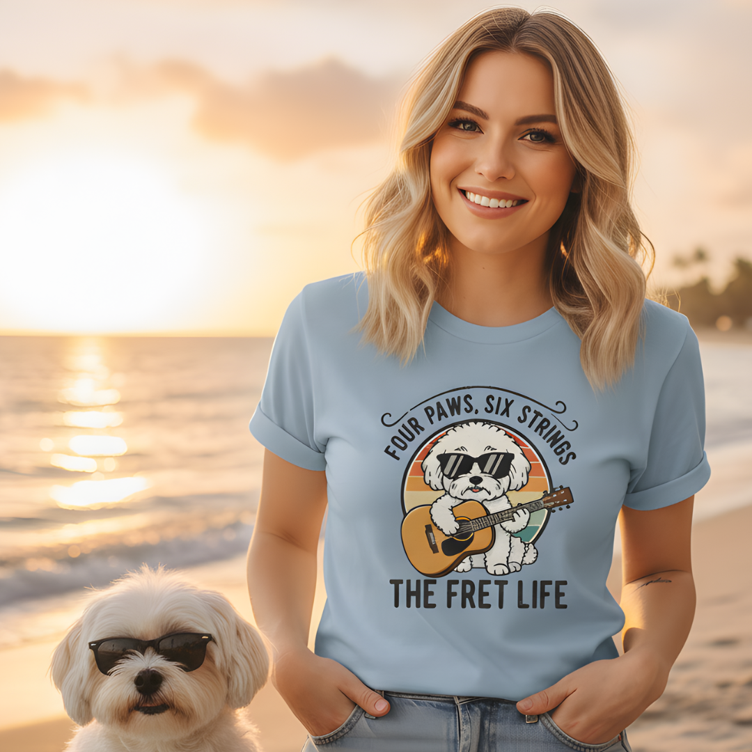 Four Paws, Six Strings: The Dog House Blues Tee
