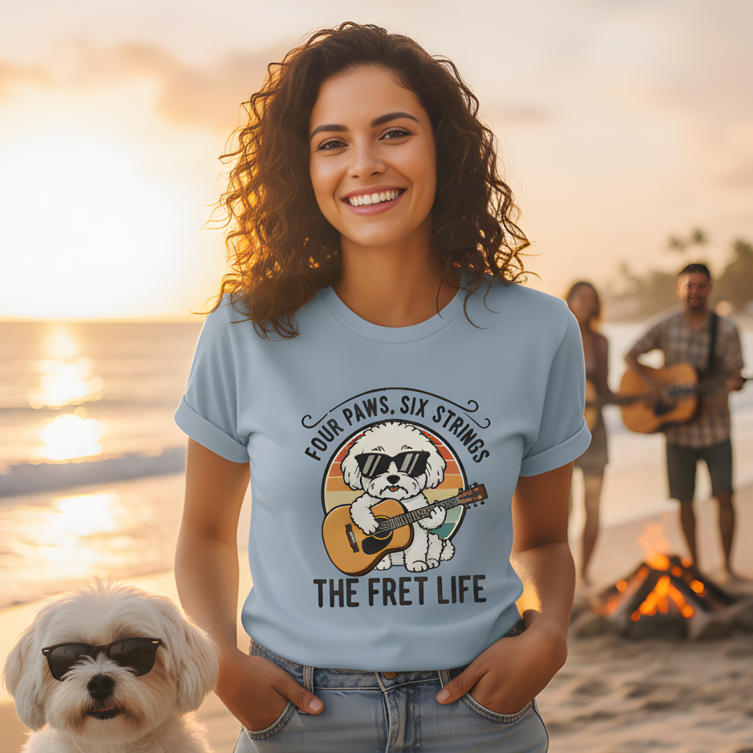 Four Paws, Six Strings: The Dog House Blues Tee