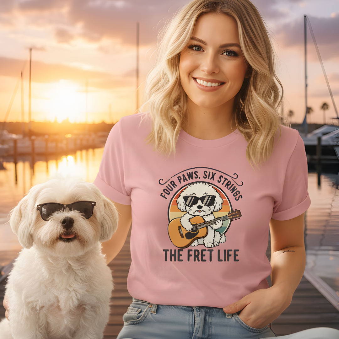 Four Paws, Six Strings: The Dog House Blues Tee