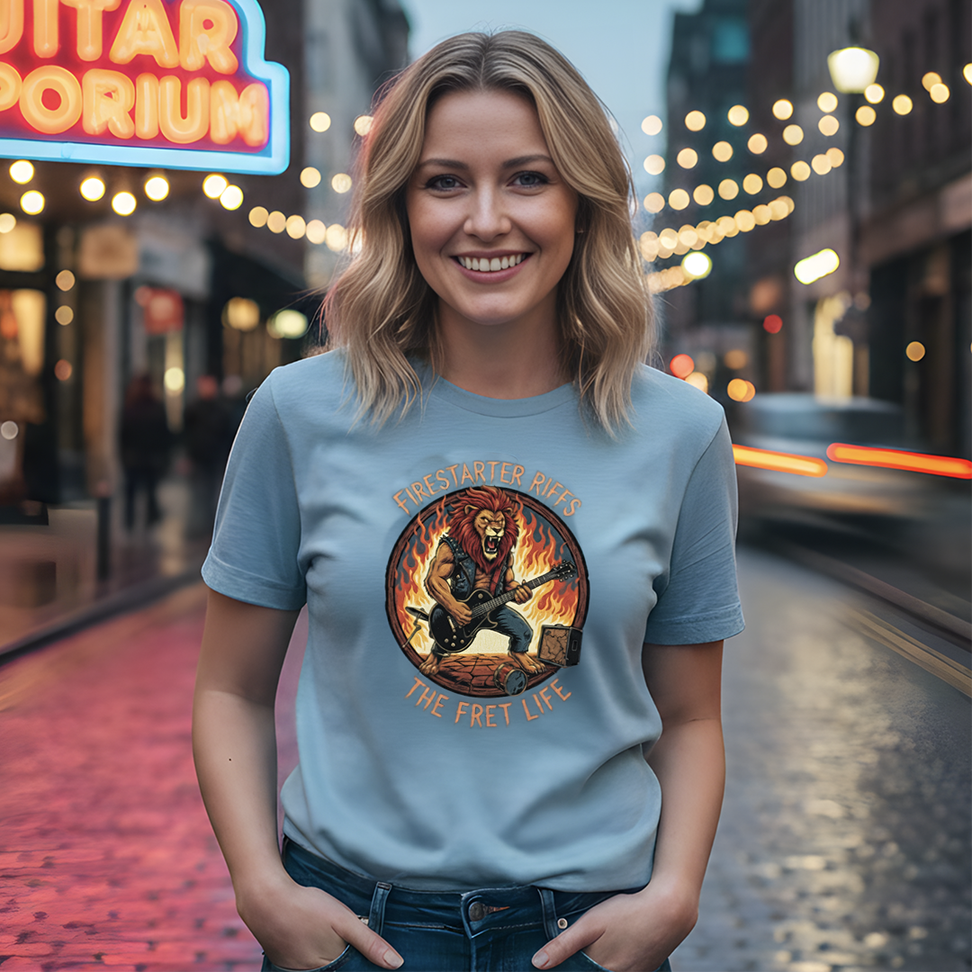 Firestarter Riffs: The Lion Rocker T-Shirt
