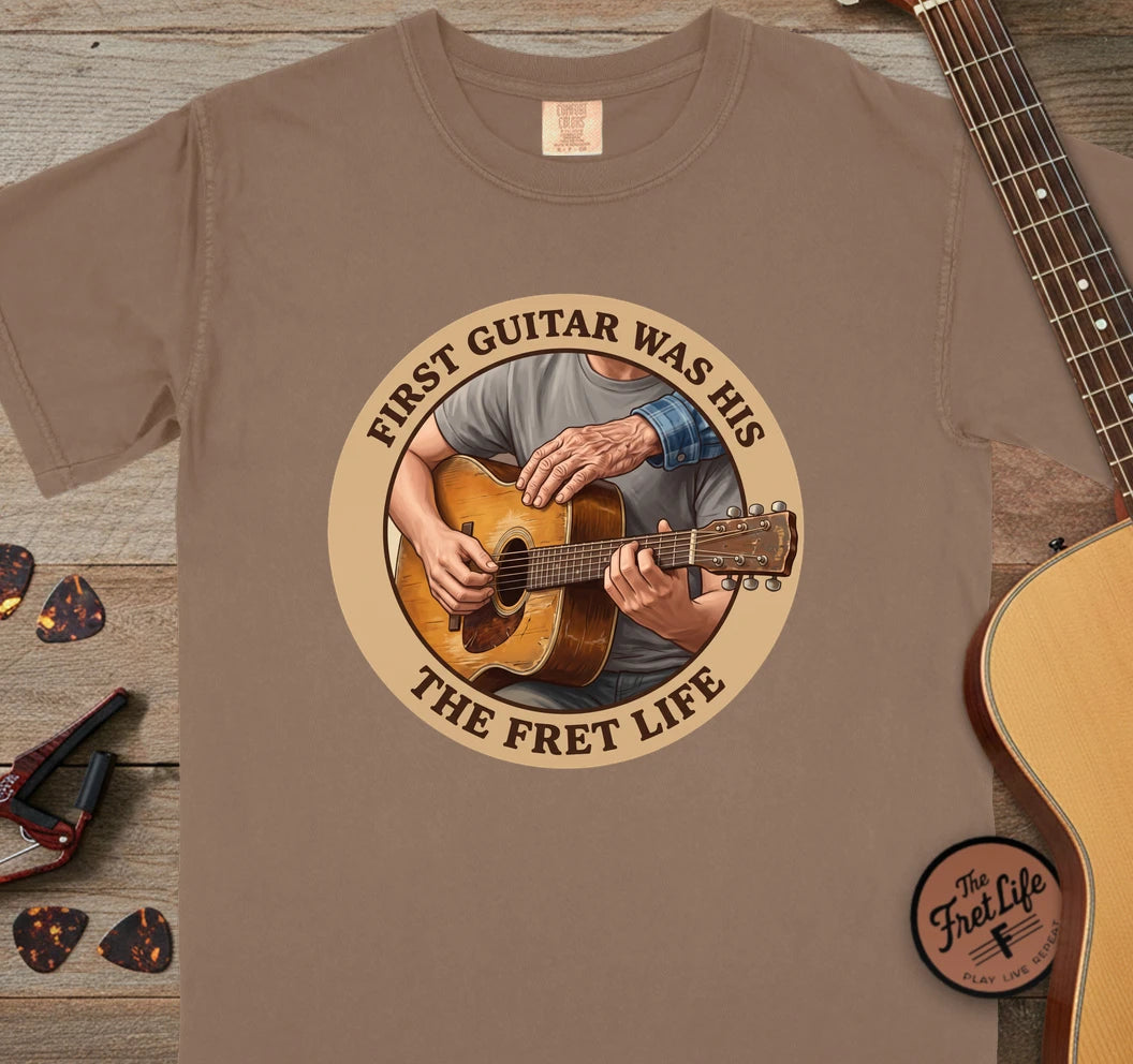 First Guitar was His T-Shirt