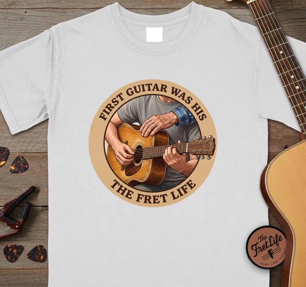 First Guitar was His T-Shirt