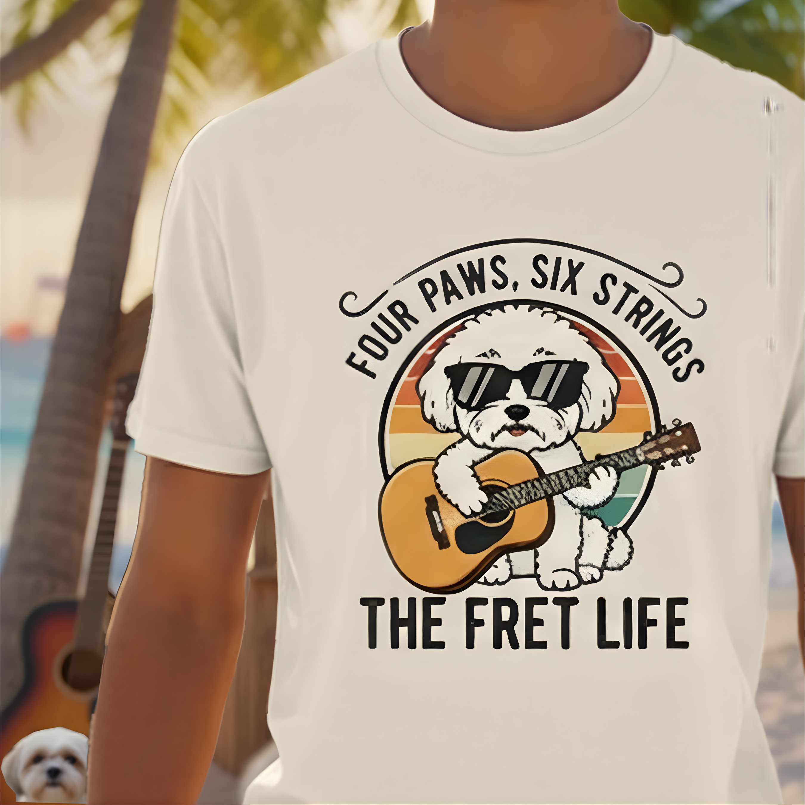 Four Paws, Six Strings: The Dog House Blues Tee