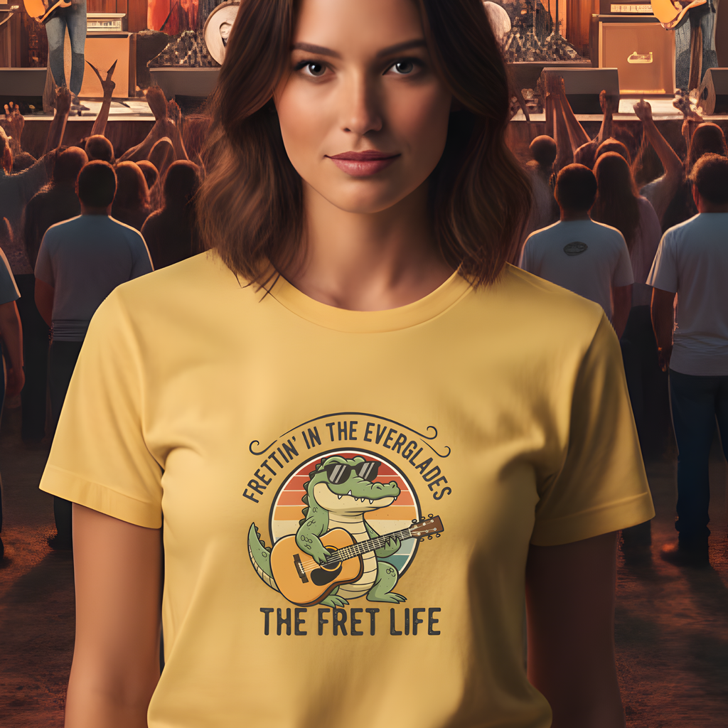 Frettin' in the Everglades: The Gator Guitarist Tee