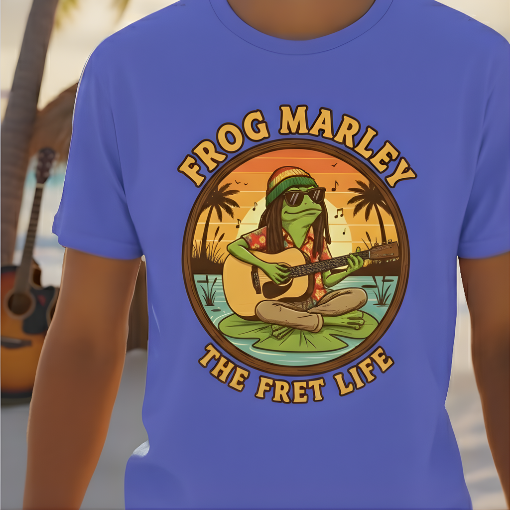 Frog Marley: Reggae Ribbit Rhythms Fret Life Tee