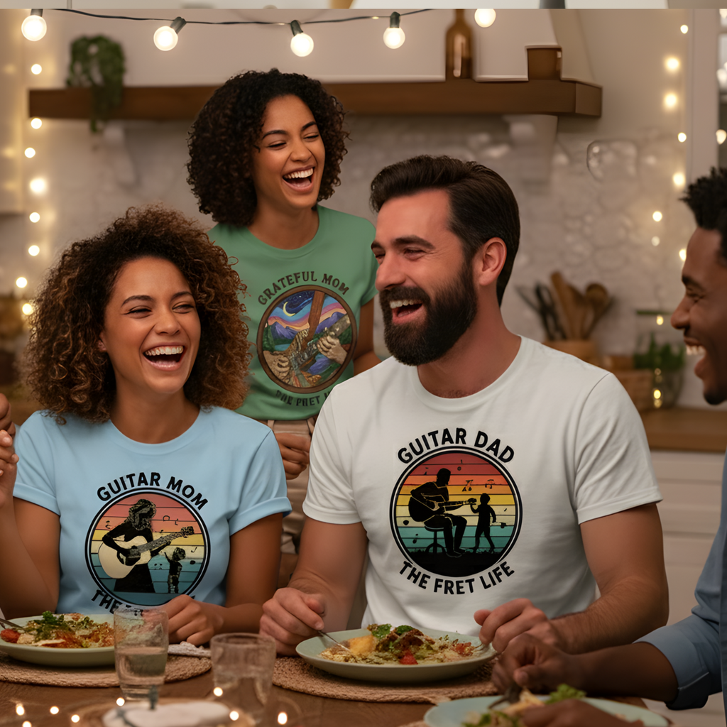 Guitar Dad: The Fret Life Silhouetted Tee