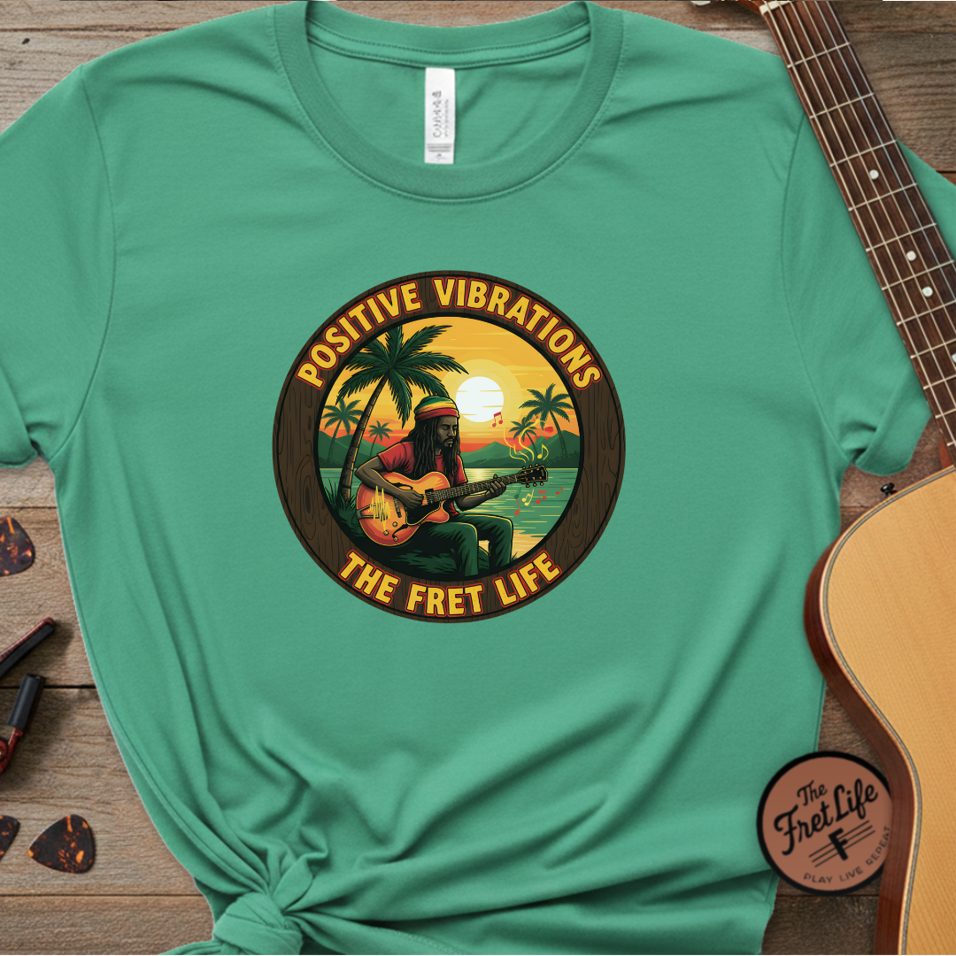 Positive Vibrations - The Fret Life Reggae Tee
