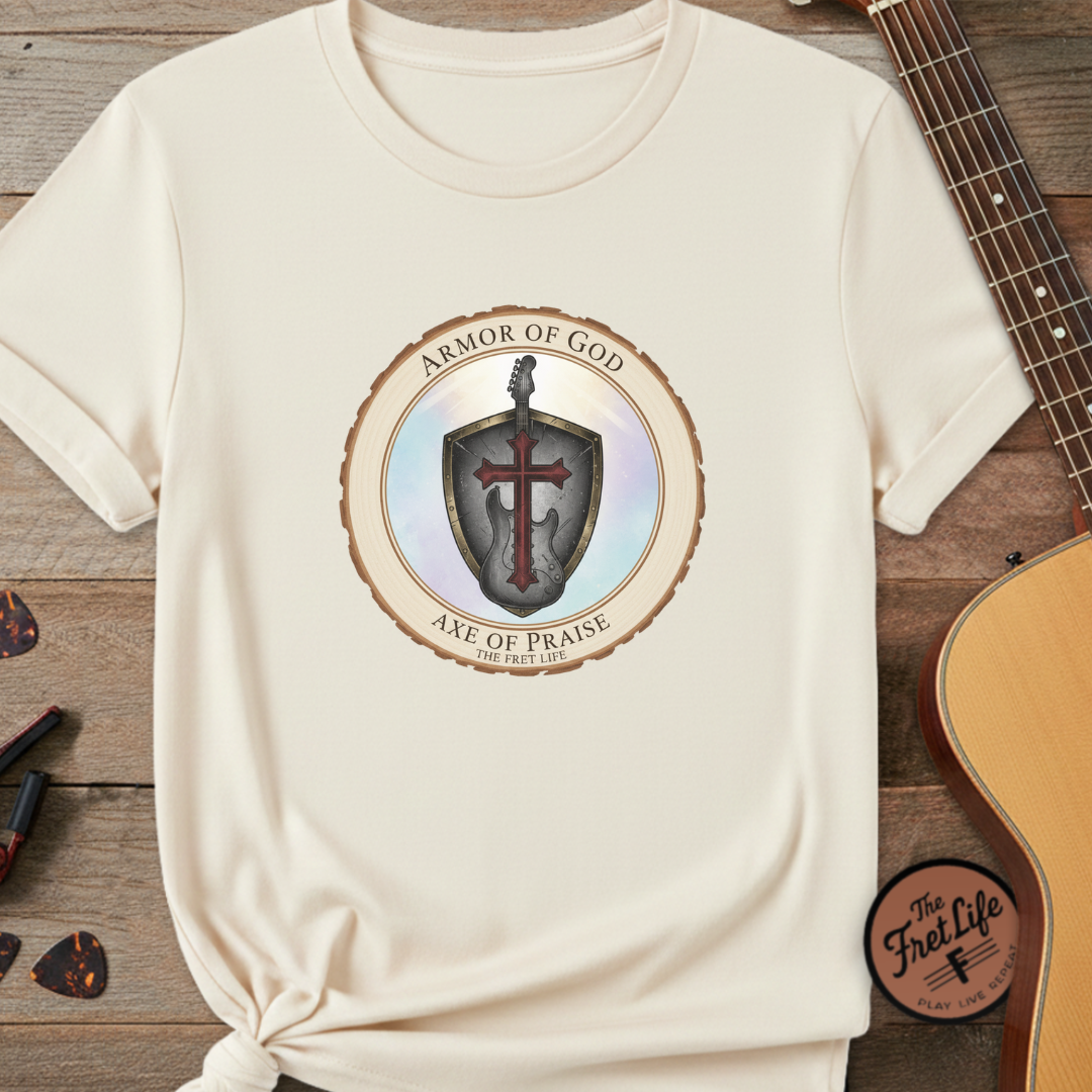 Armor of God T-Shirt | Ephesians 6 Christian Guitarist Tee