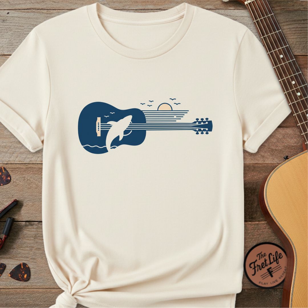 The Deep Blue Breach Tee | Humpback Whale & Nautical Design