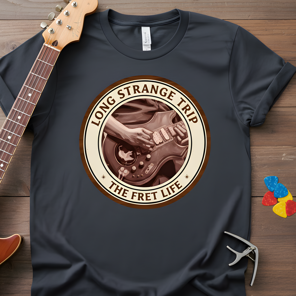 Long Strange Trip T-Shirt | Jerry Garcia Grateful Dead Guitar Tee