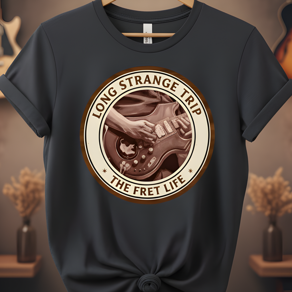 Long Strange Trip T-Shirt | Jerry Garcia Grateful Dead Guitar Tee