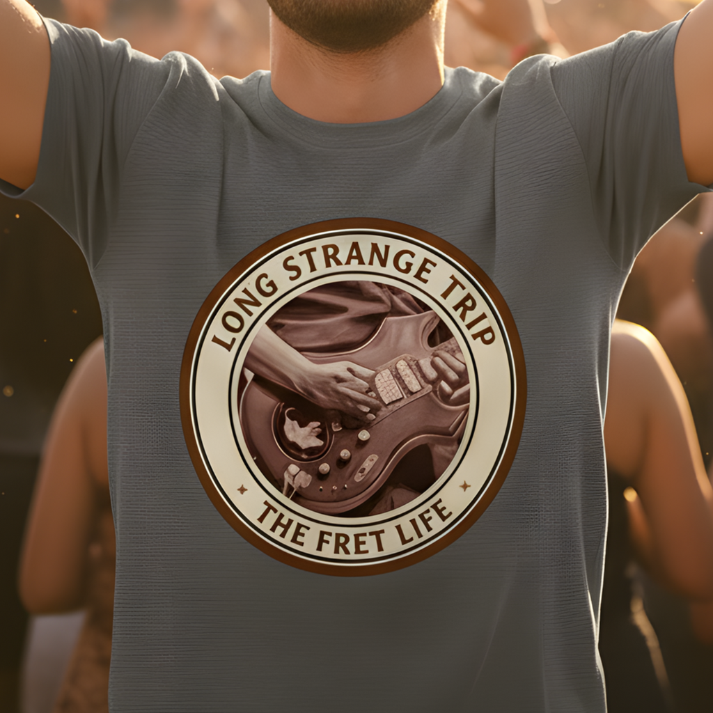 Long Strange Trip T-Shirt | Jerry Garcia Grateful Dead Guitar Tee