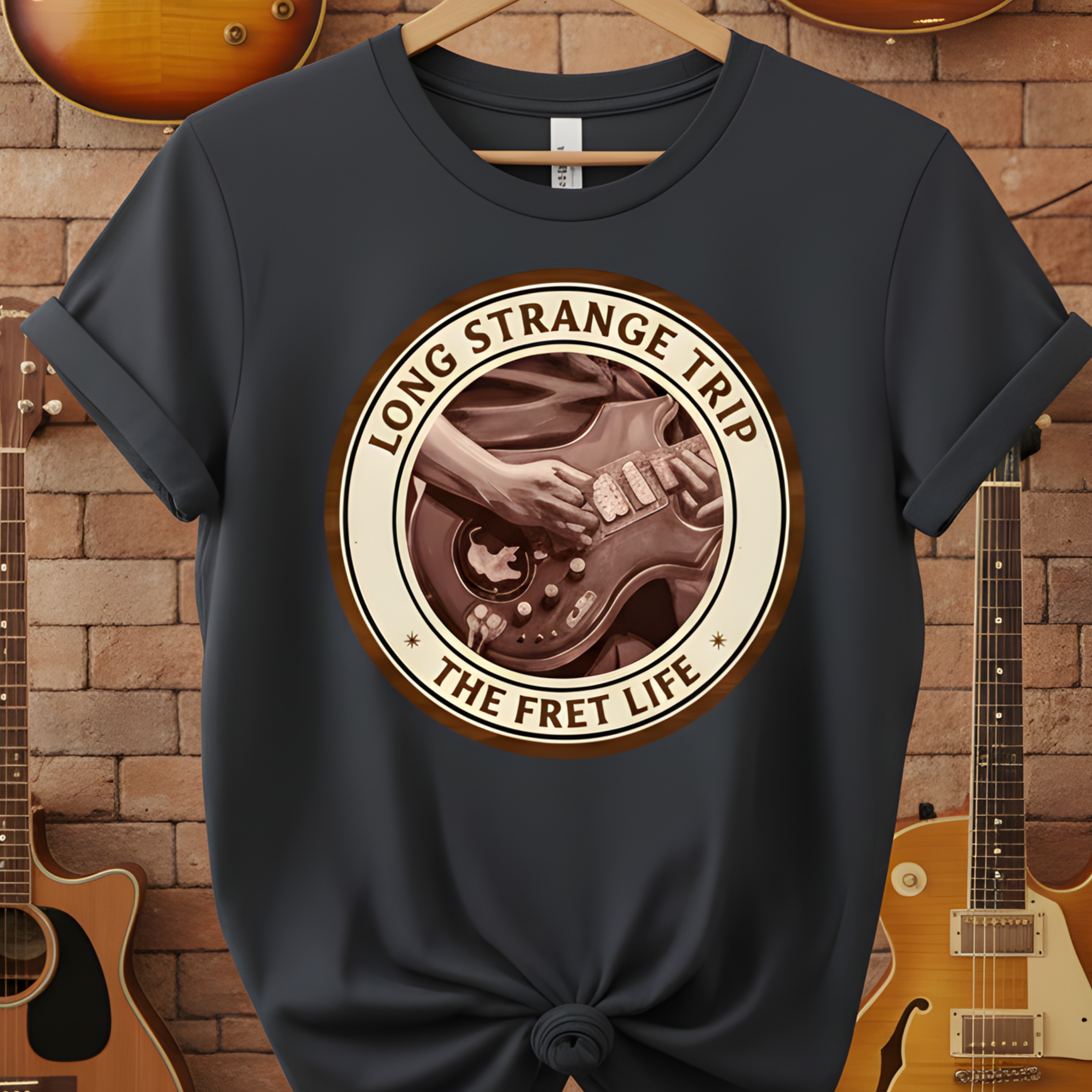 Long Strange Trip T-Shirt | Jerry Garcia Grateful Dead Guitar Tee