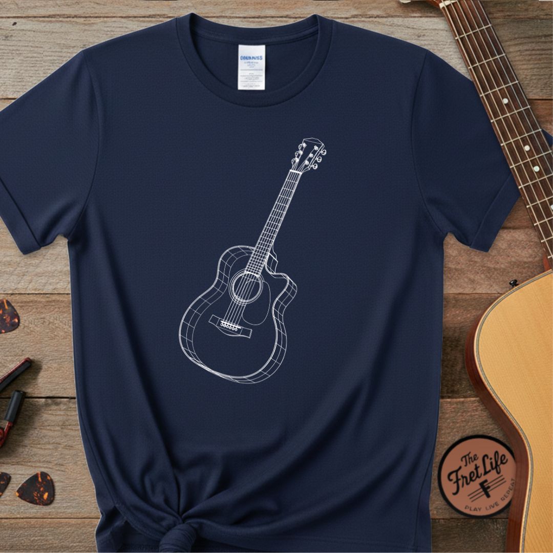 3D Guitar Premium Tee