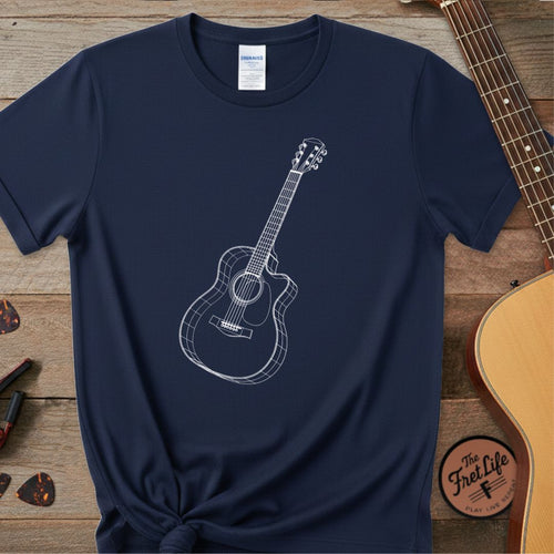 3D Guitar T-Shirt