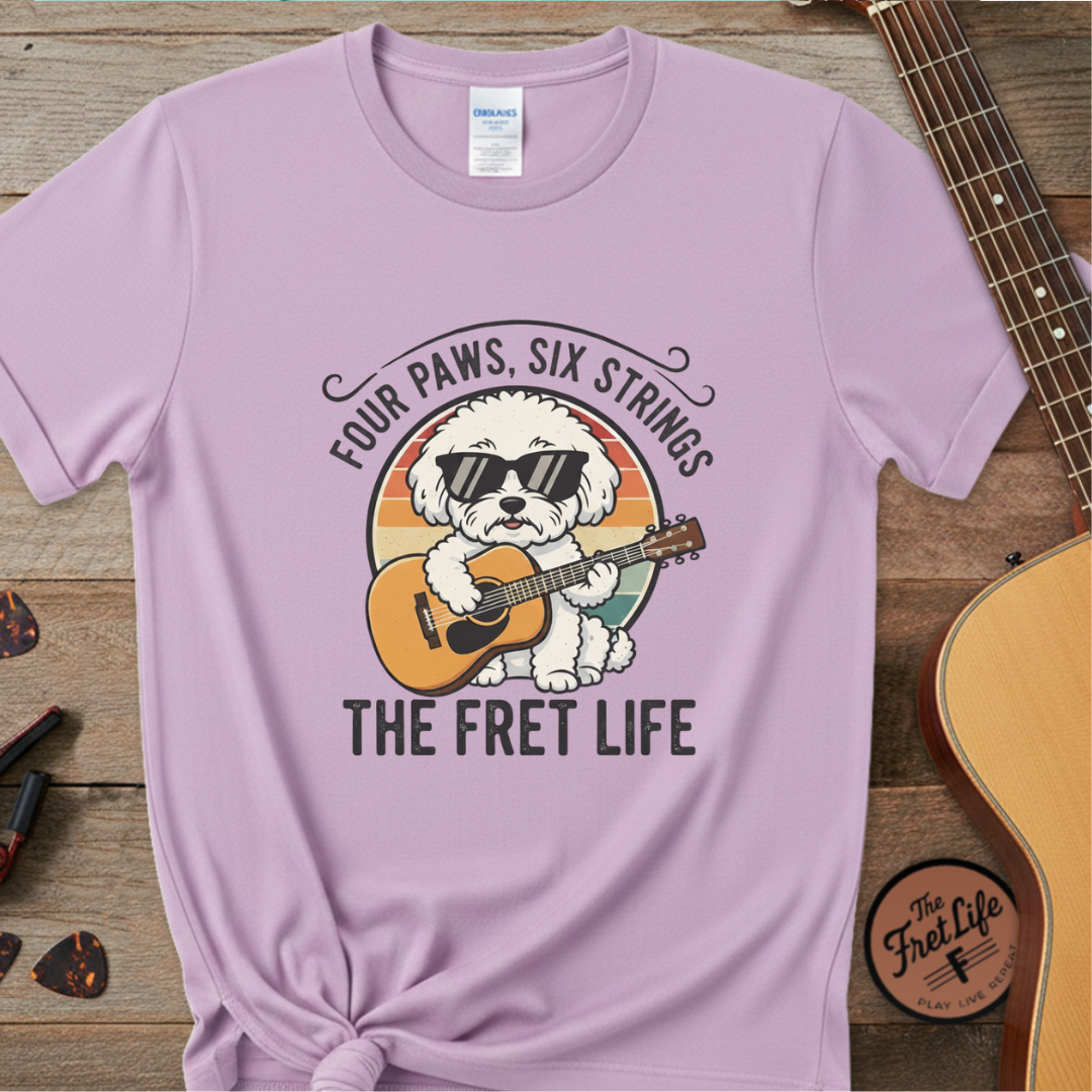 Four Paws, Six Strings: The Dog House Blues Tee