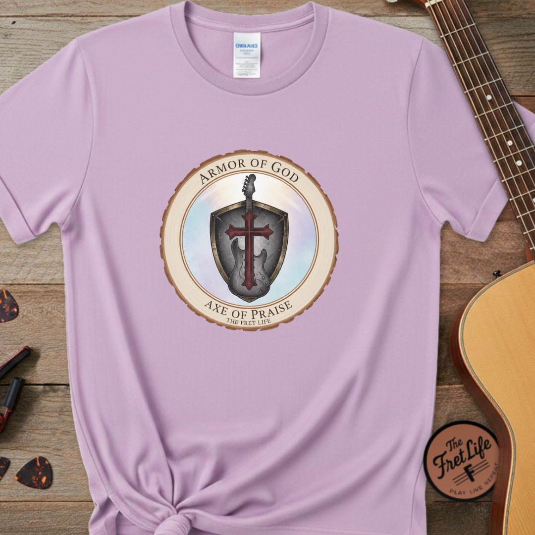 Armor of God T-Shirt | Ephesians 6 Christian Guitarist Tee