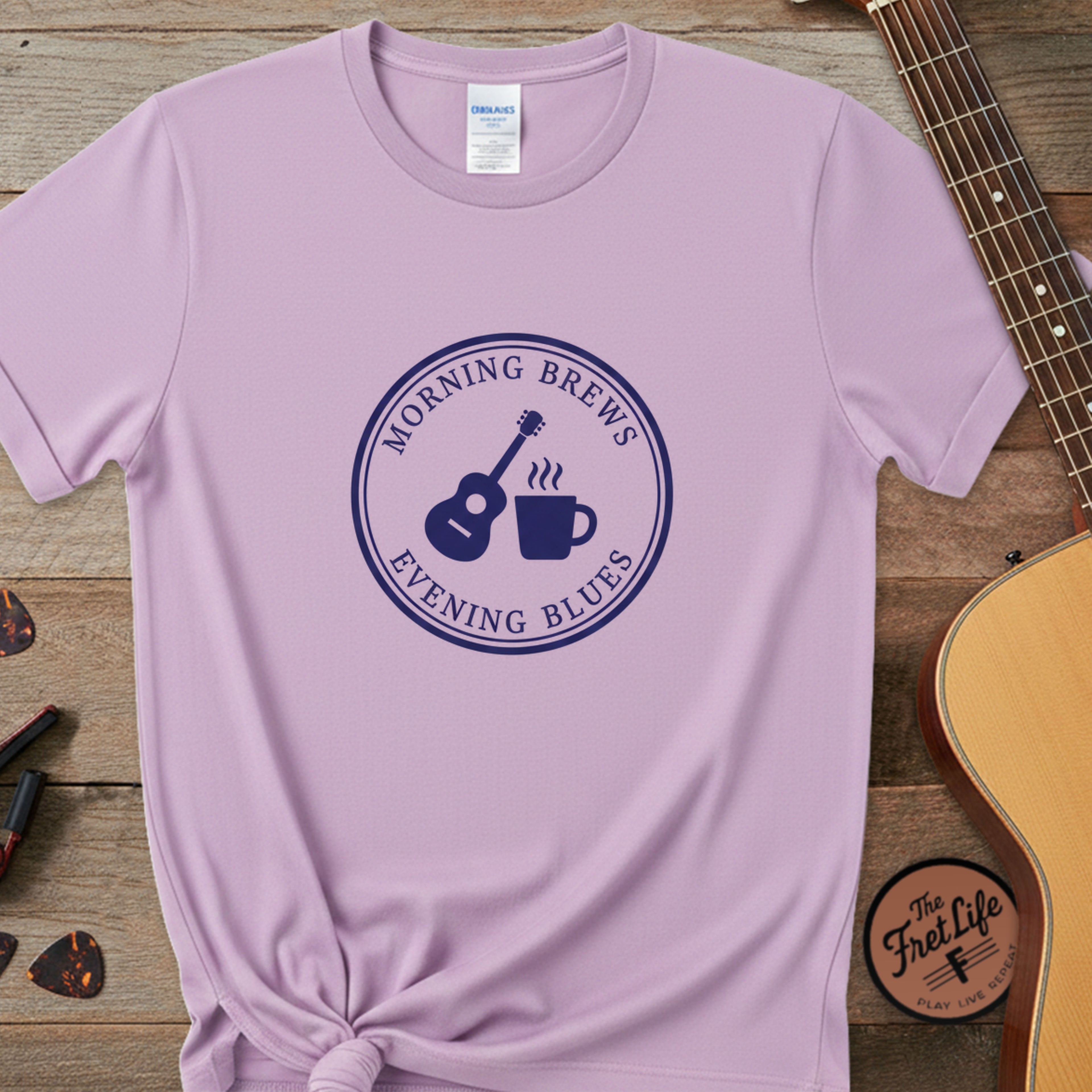 Morning Brews, Evening Blues (Vintage) | Premium Tee
