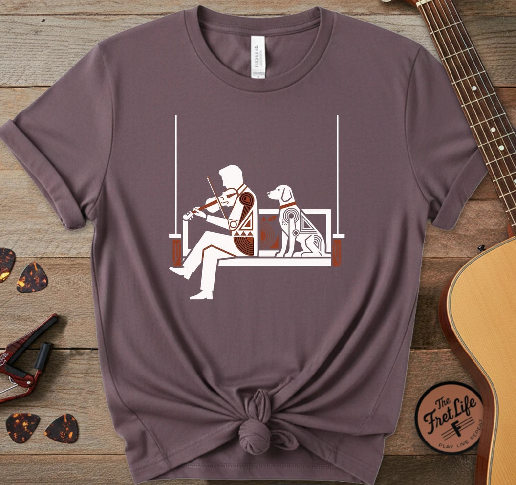 Porch Swing Dog T-Shirt