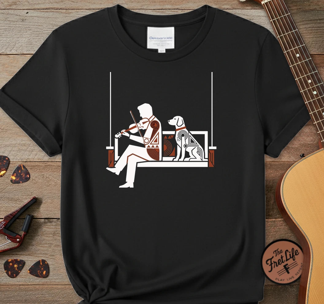 Porch Swing Dog T-Shirt