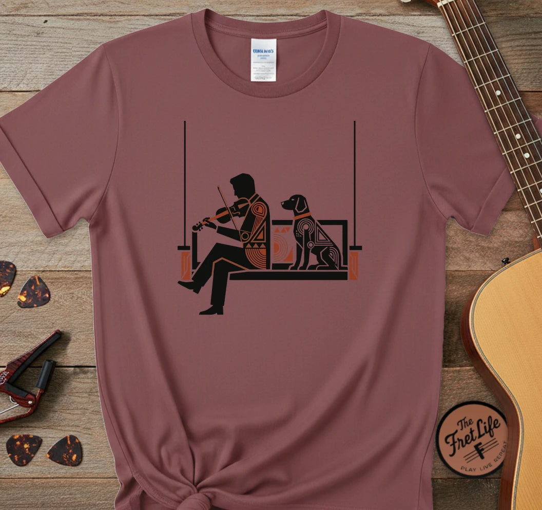 Porch Swing Dog T-Shirt