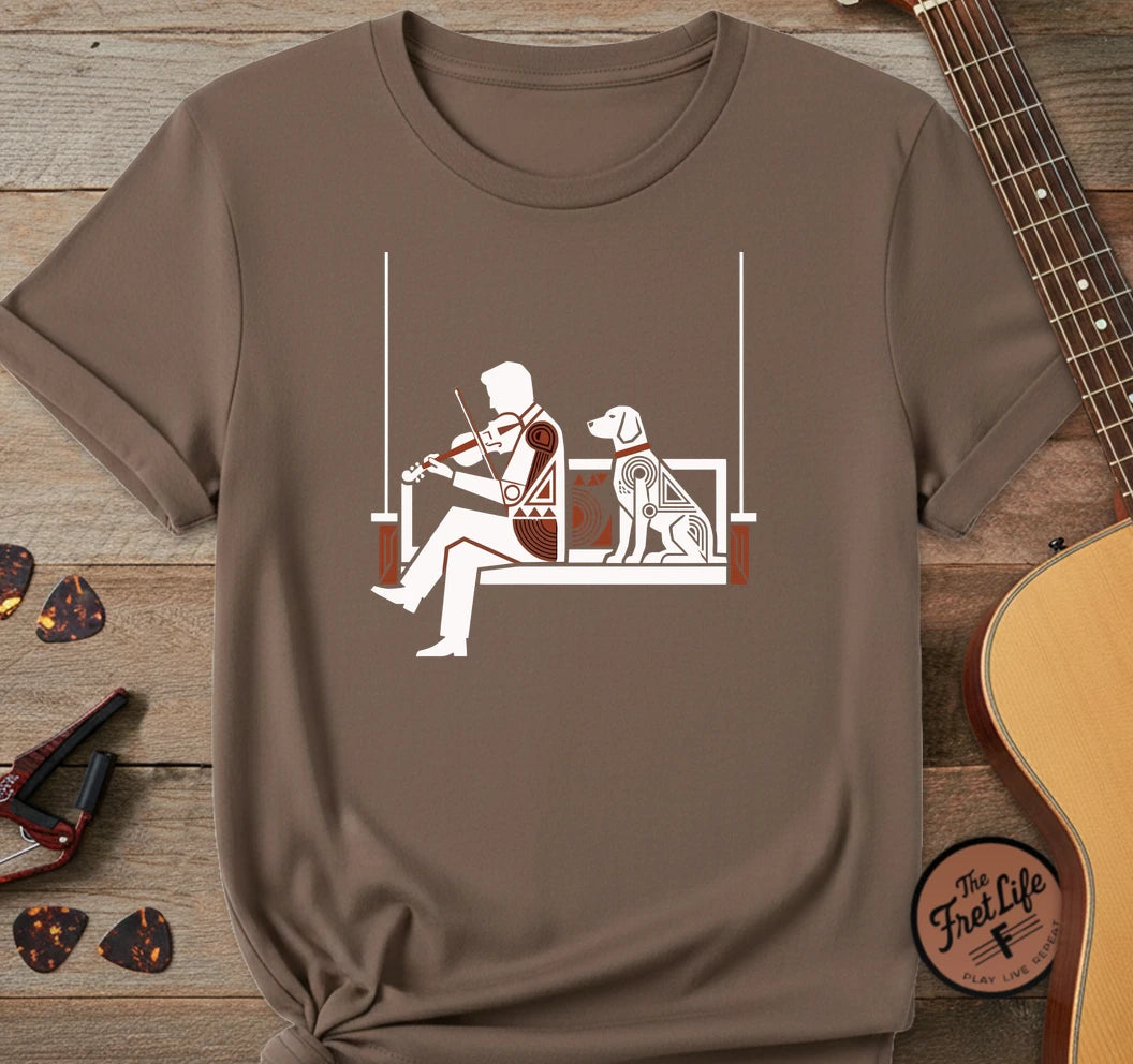 Porch Swing Dog T-Shirt