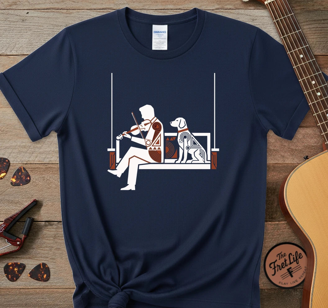 Porch Swing Dog T-Shirt
