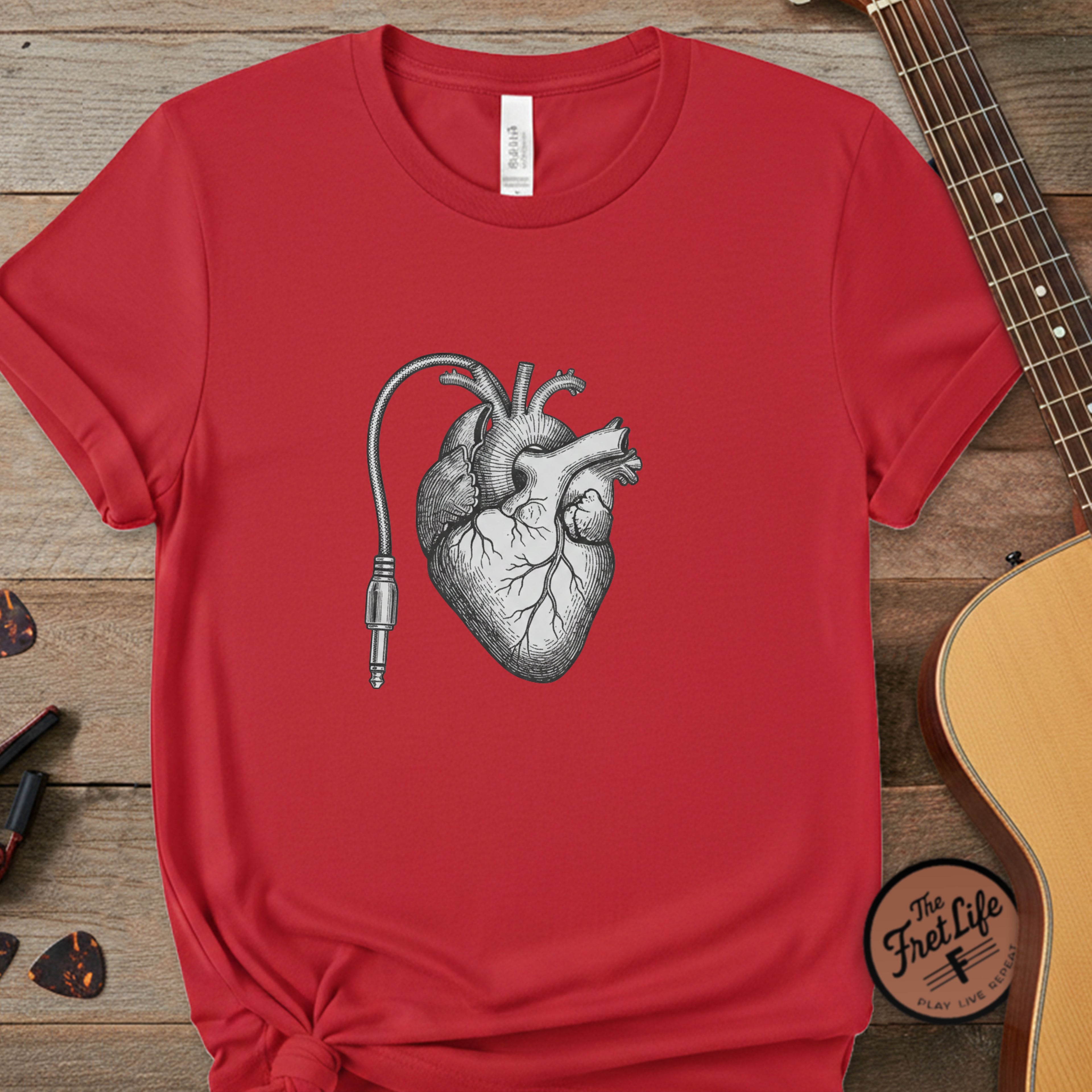 Anatomical Cable Heart T-Shirt