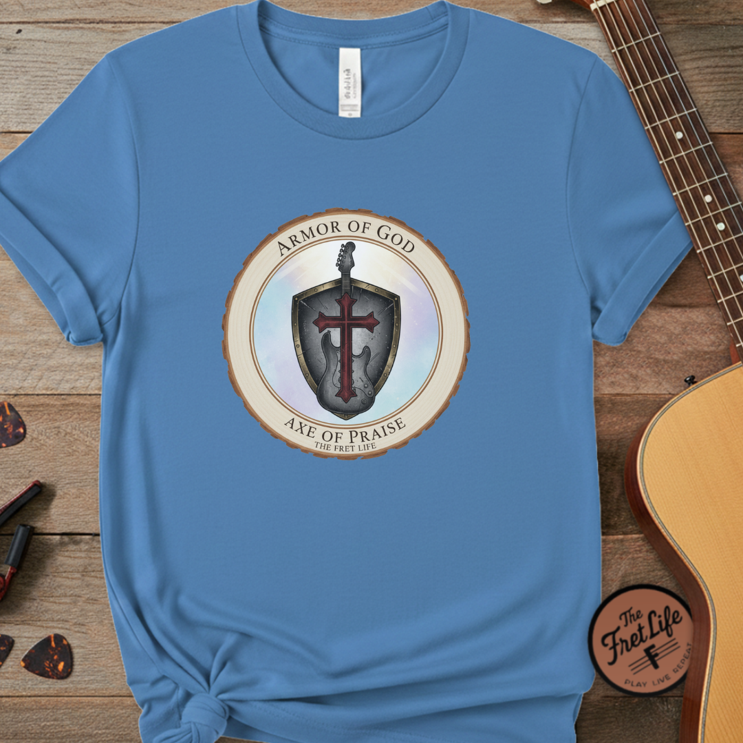Armor of God T-Shirt | Ephesians 6 Christian Guitarist Tee
