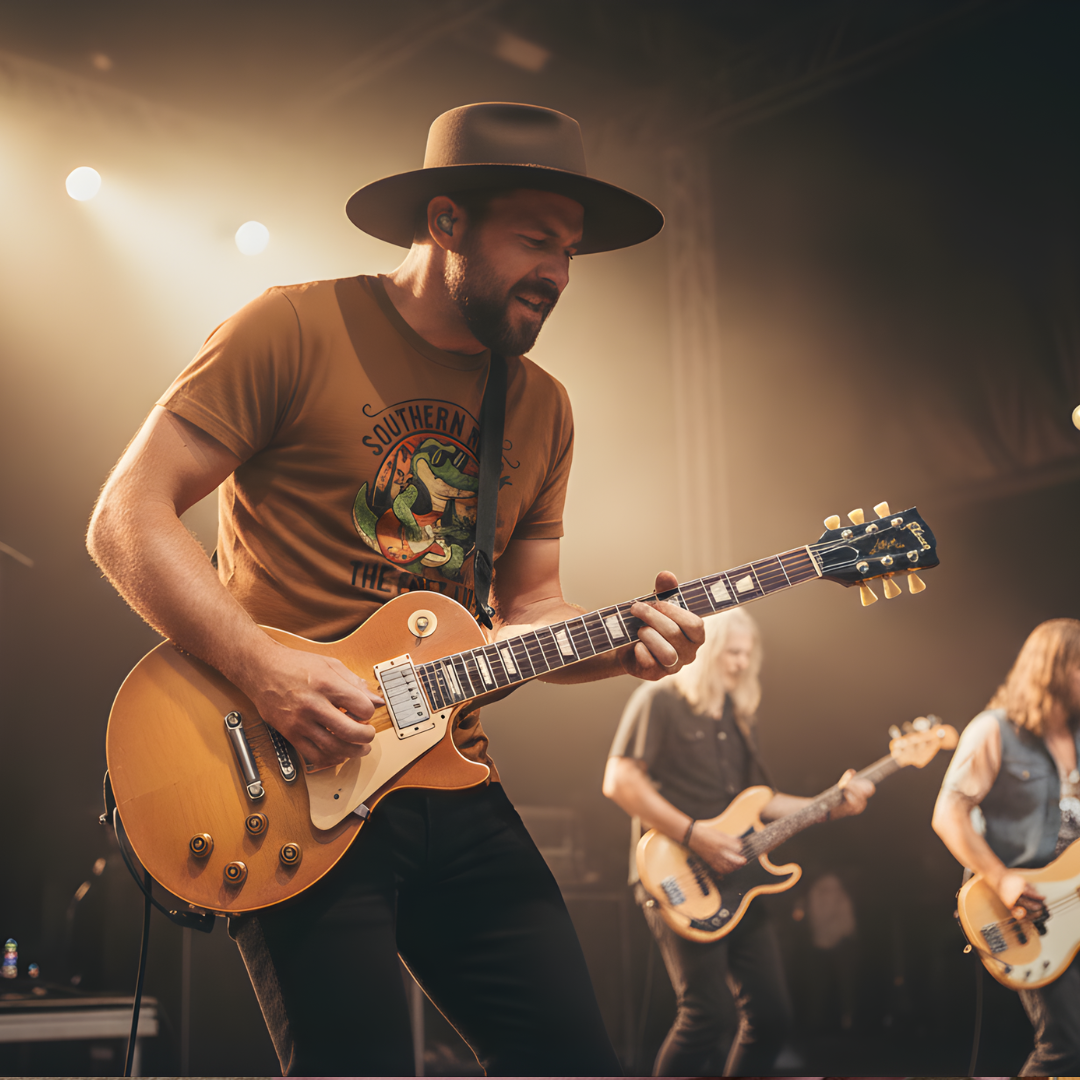 Southern Rock Gator: The Fret Life Swamp Jam Tee