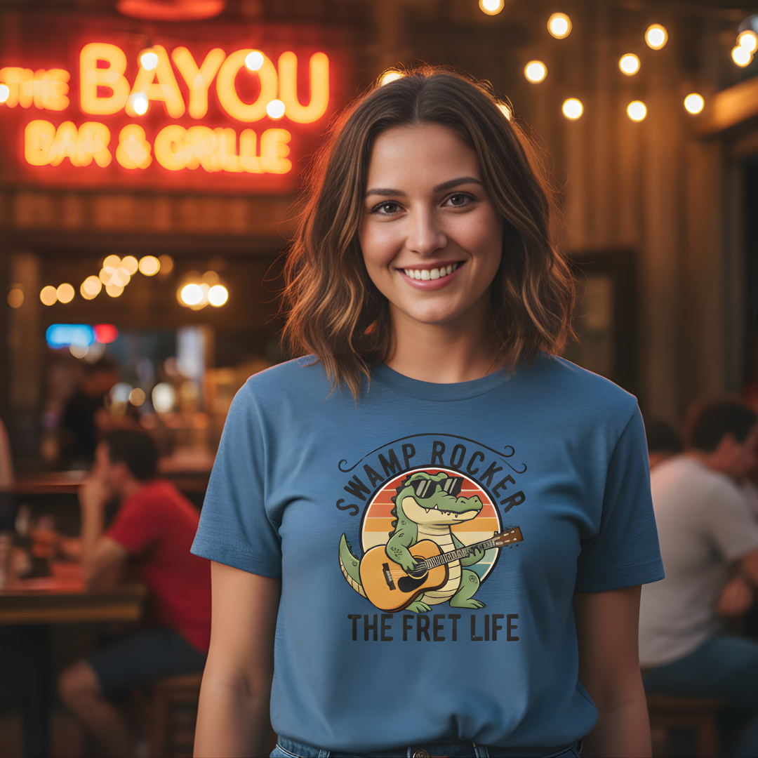 Swamp Rocker: The Fret Life Gator Tee