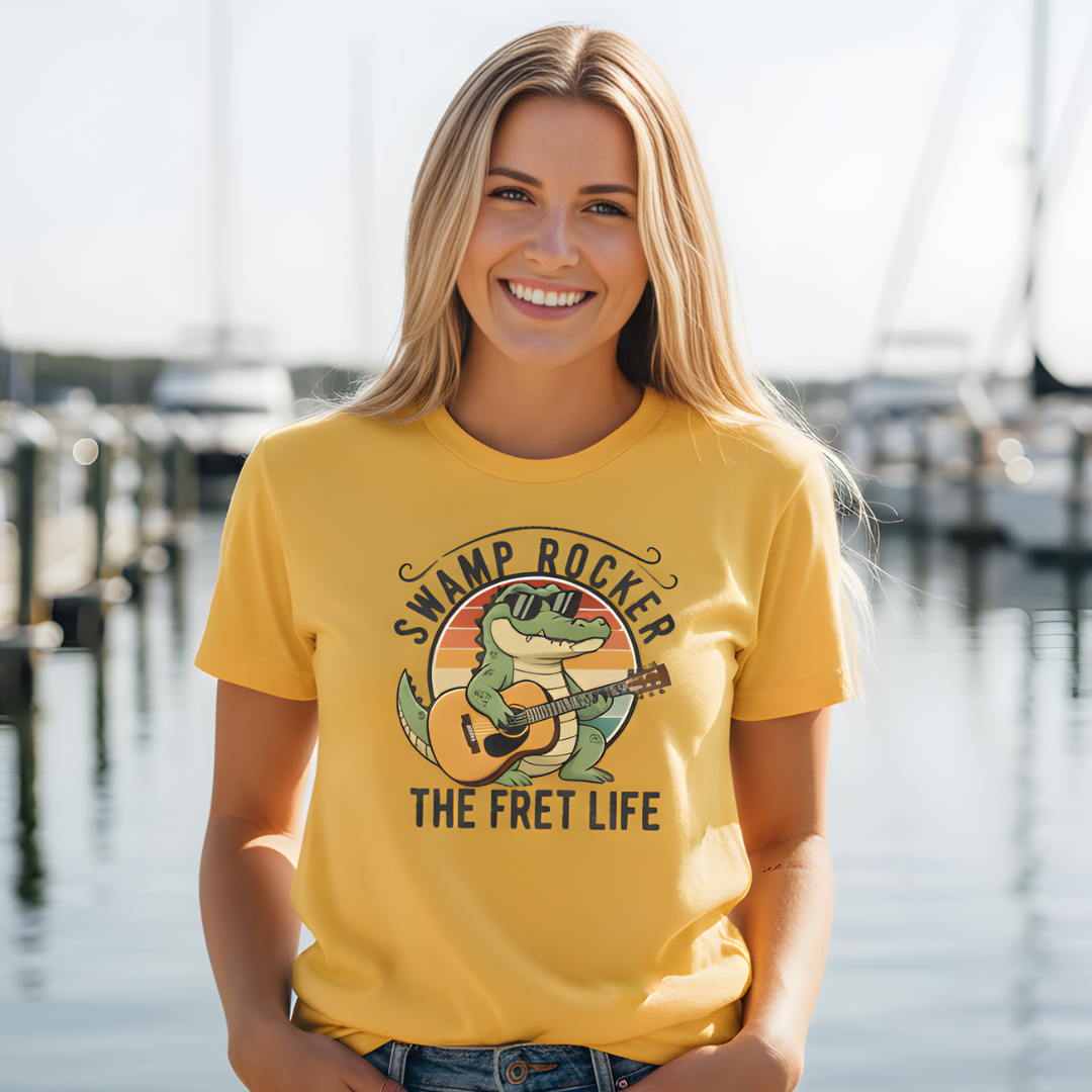 Swamp Rocker: The Fret Life Gator Tee