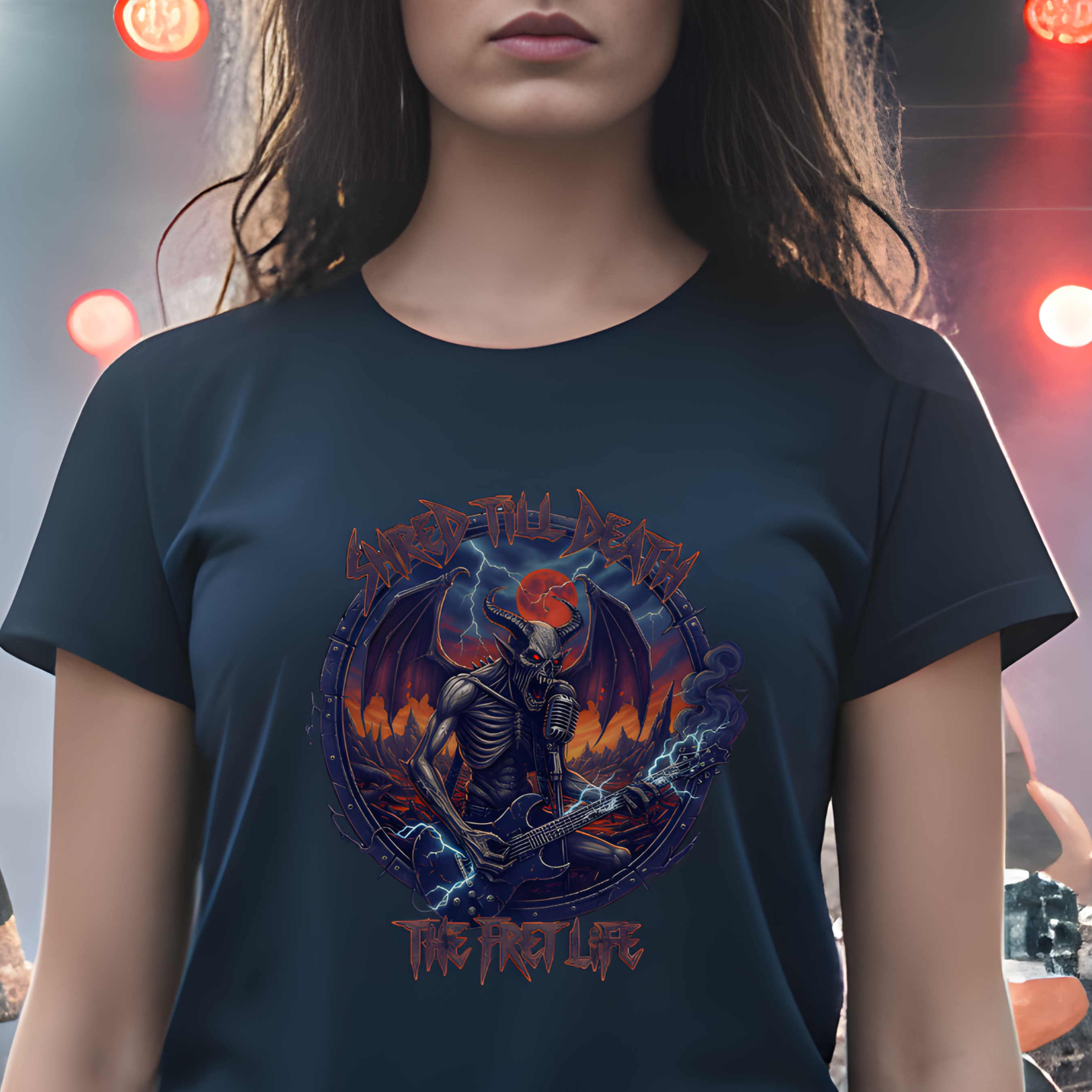 Shred Till Death: Unleash the Fret Life Tee