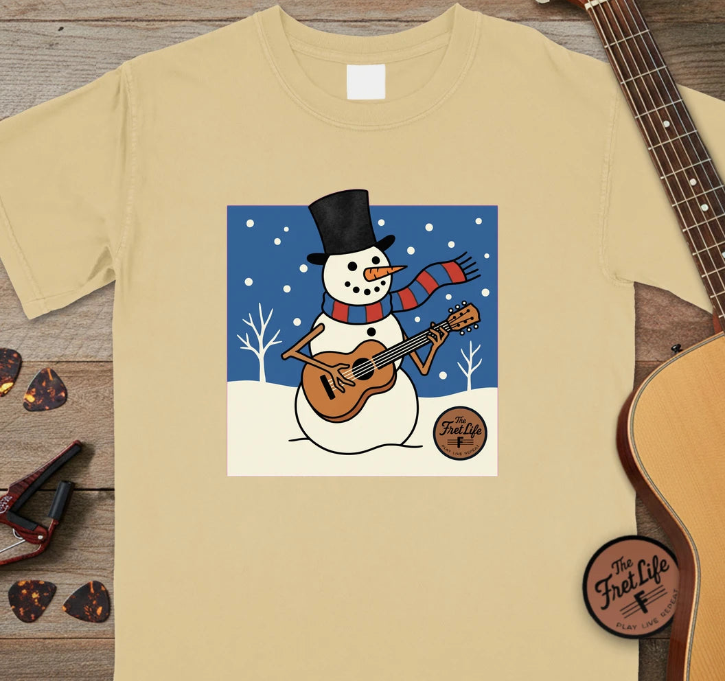Snowman Guitar T-Shirt