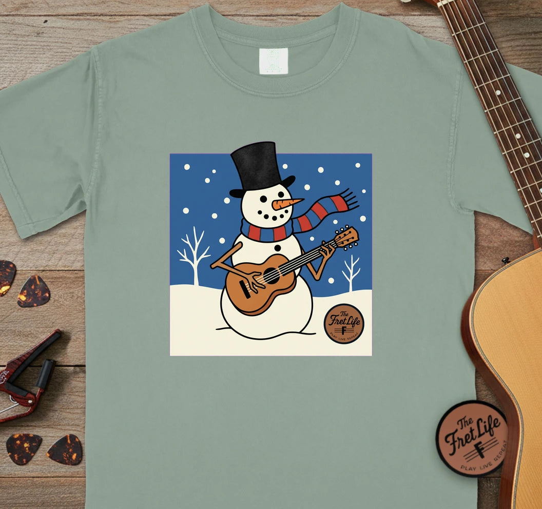 Snowman Guitar T-Shirt
