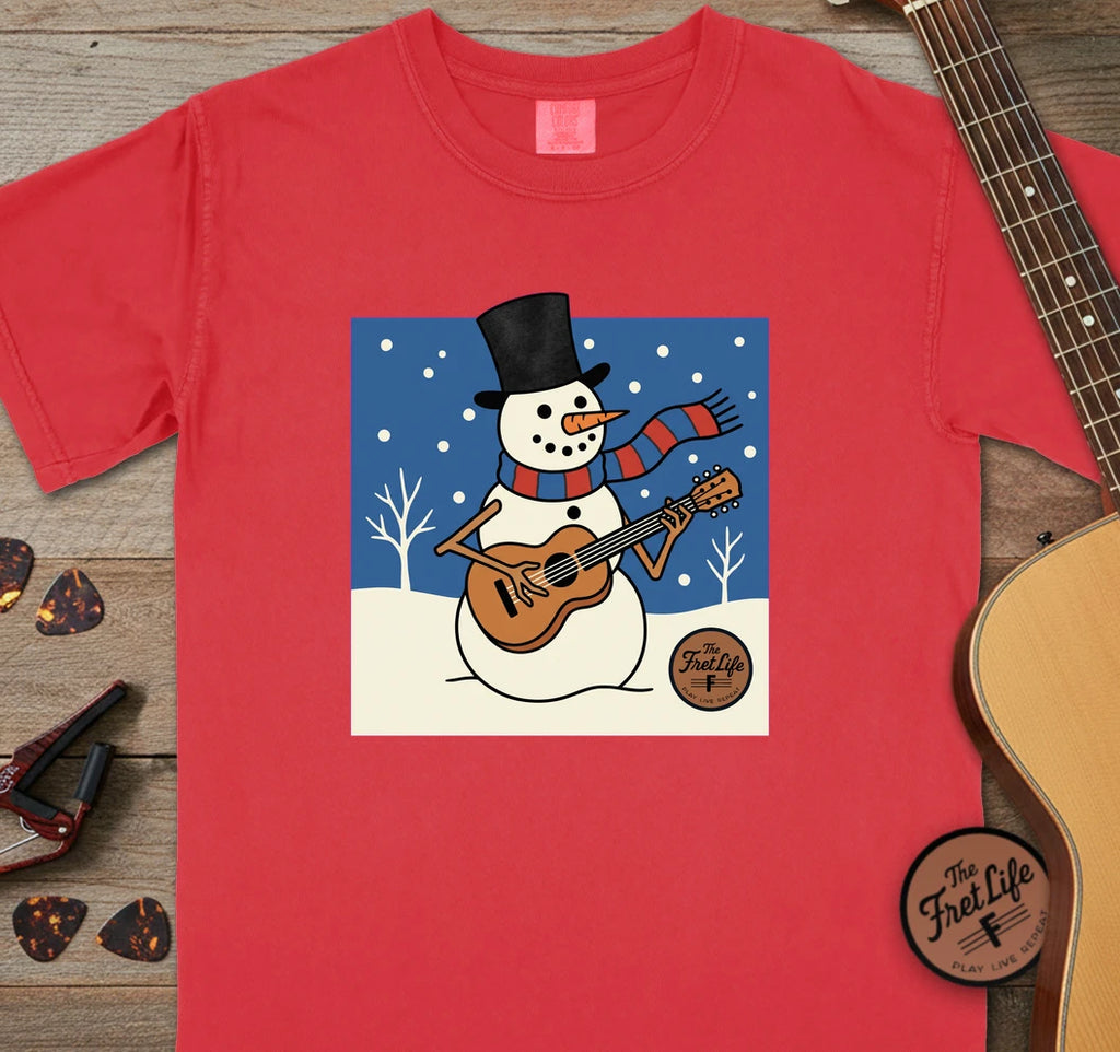 Snowman Guitar T-Shirt