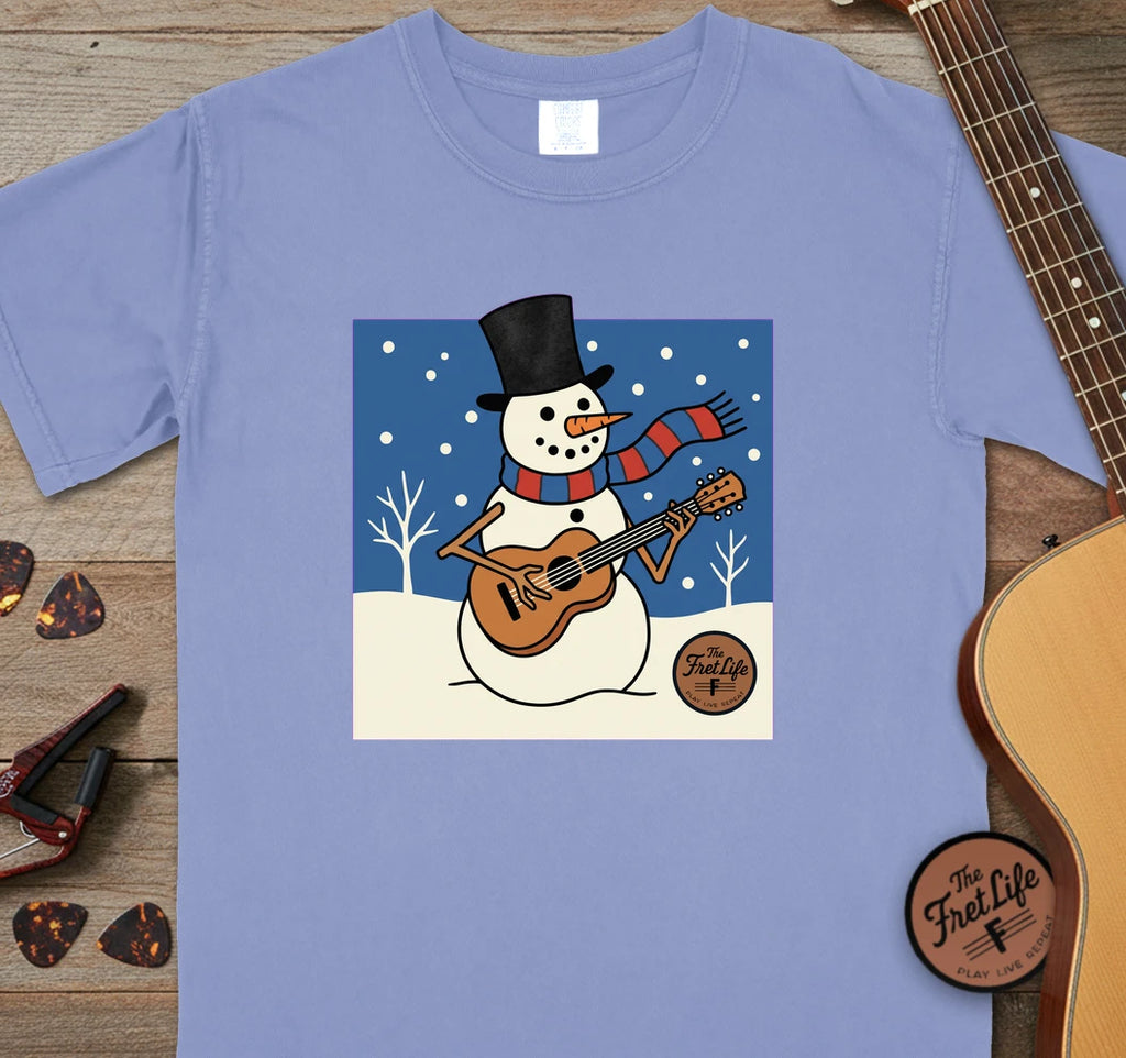 Snowman Guitar T-Shirt