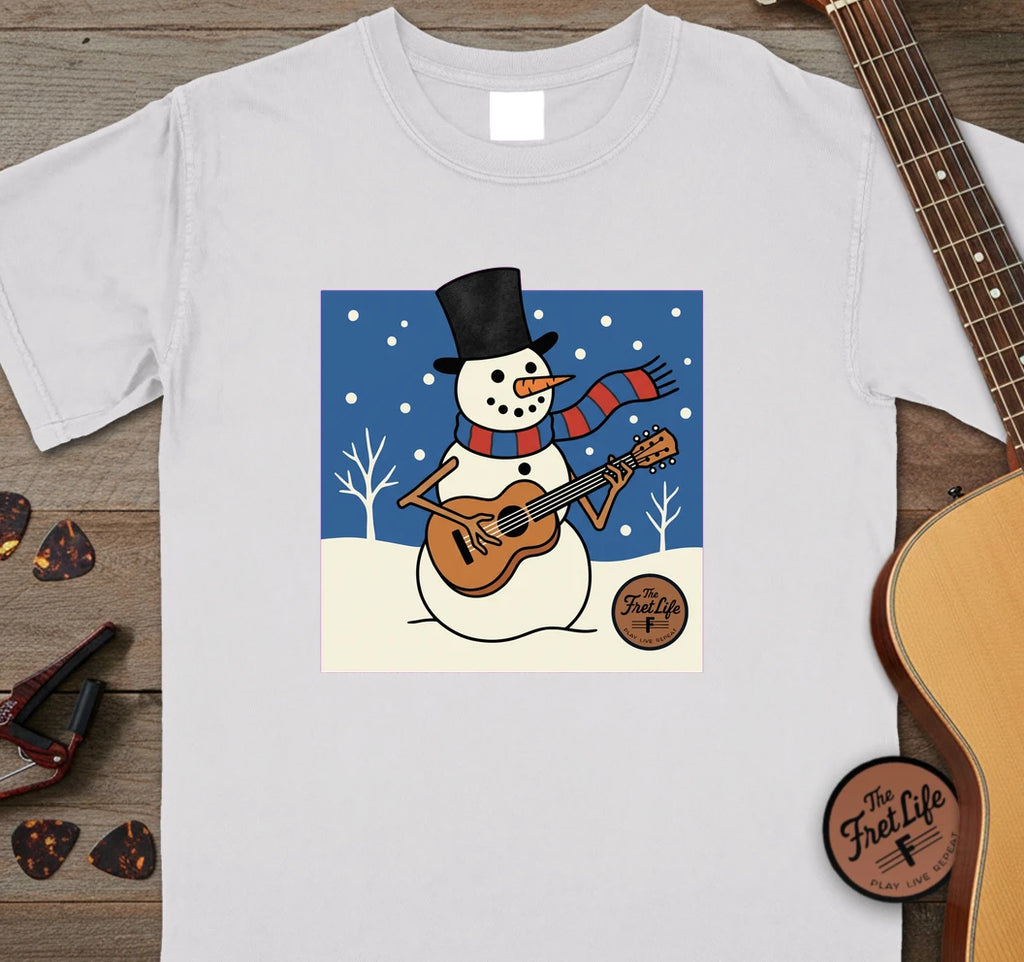 Snowman Guitar T-Shirt