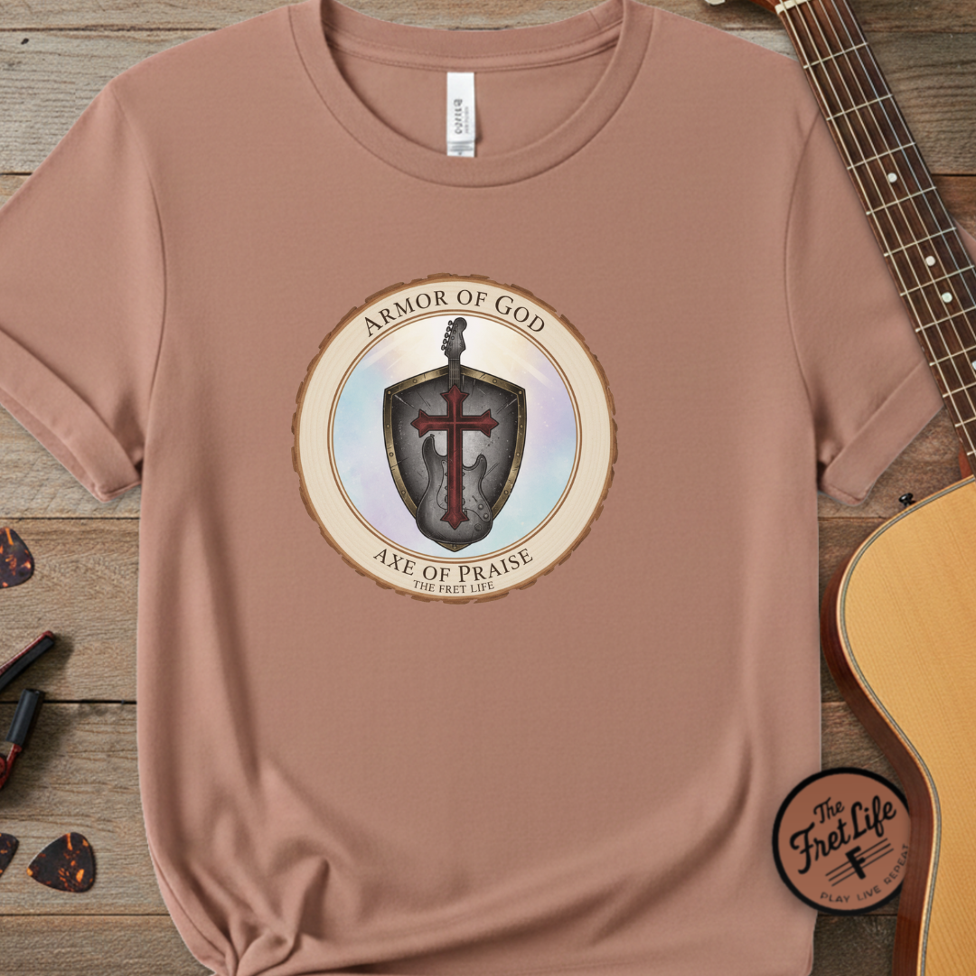 Armor of God T-Shirt | Ephesians 6 Christian Guitarist Tee