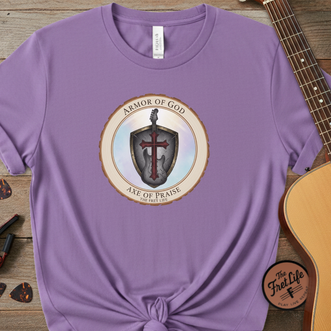 Armor of God T-Shirt | Ephesians 6 Christian Guitarist Tee