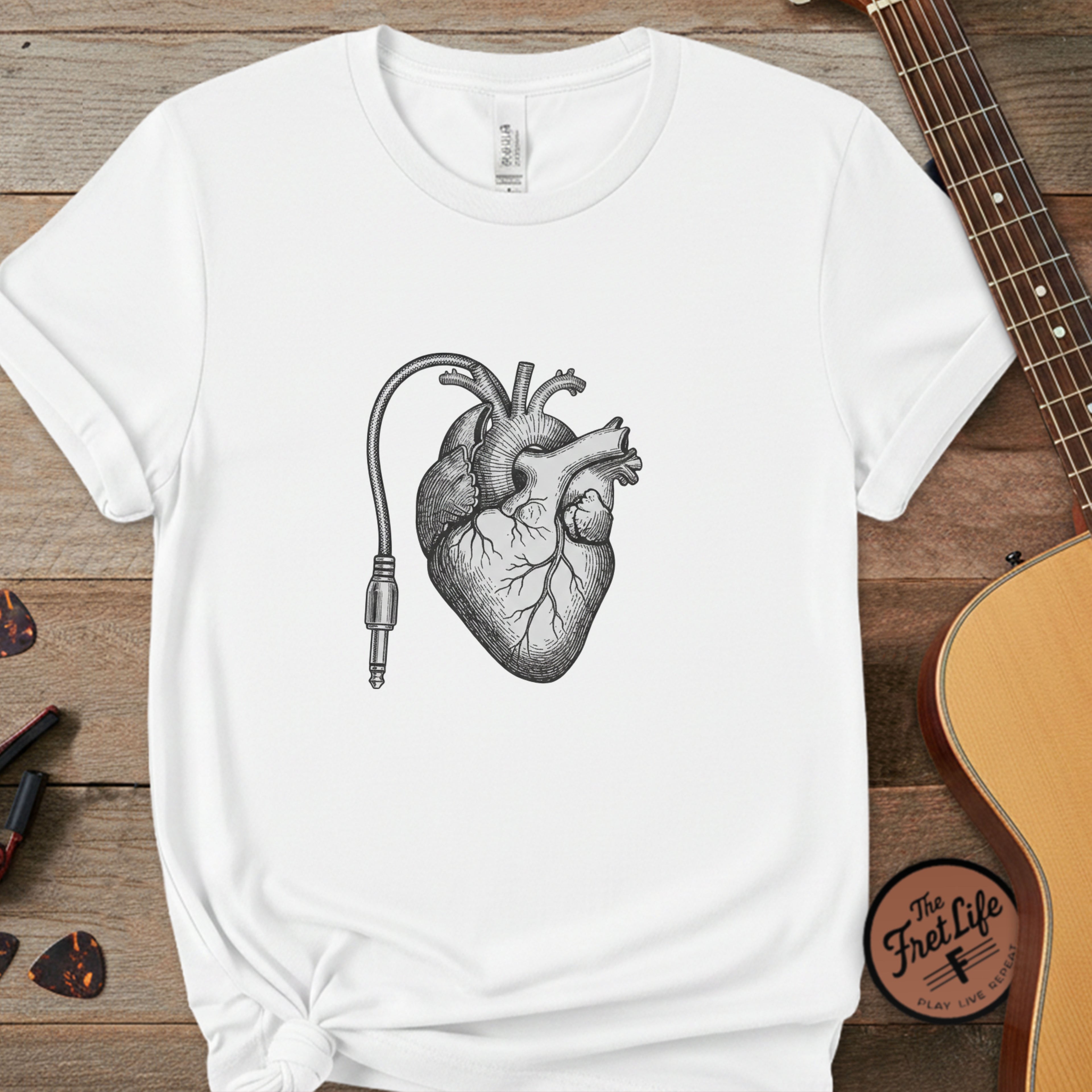 Anatomical Cable Heart T-Shirt