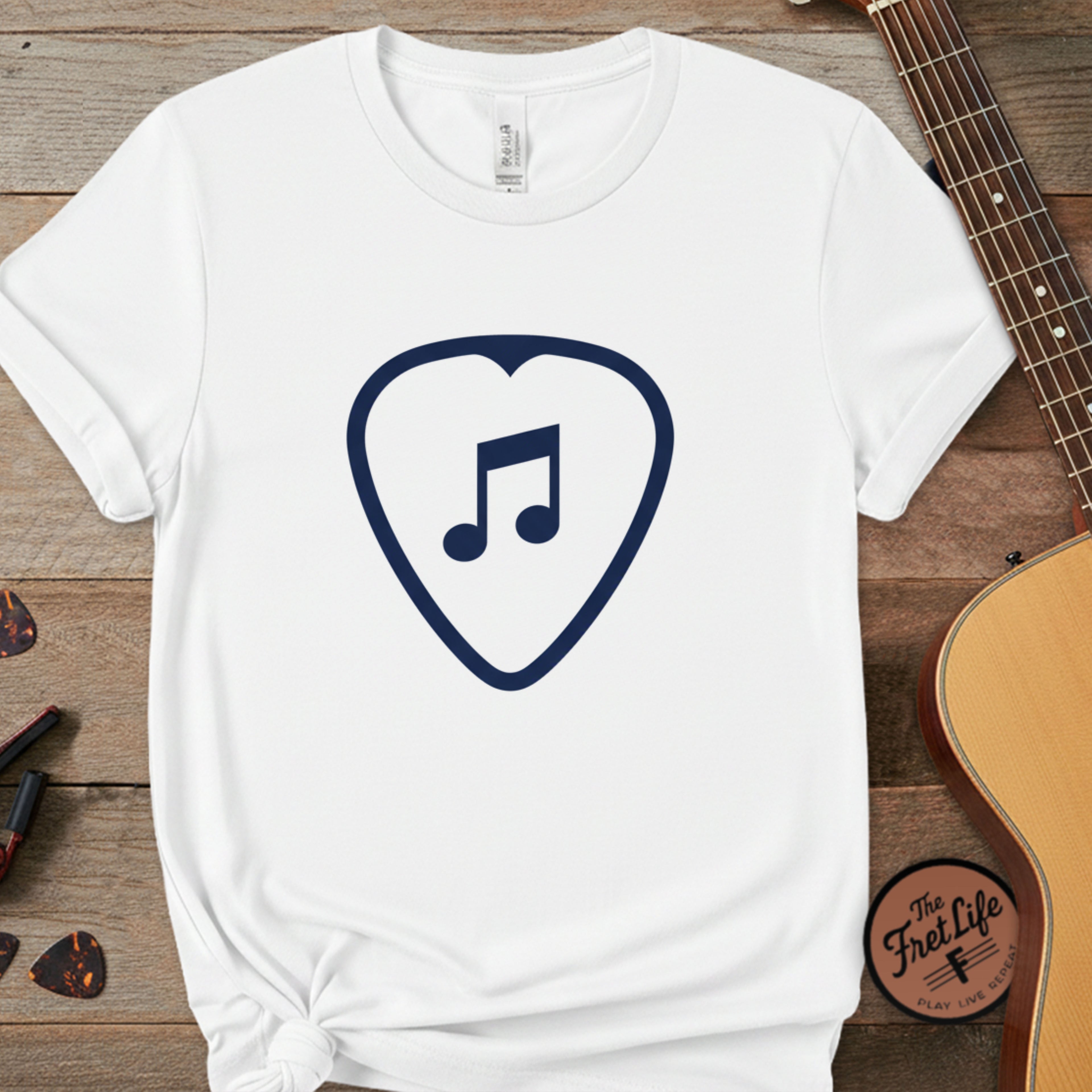 Guitar Pick Heart T-Shirt
