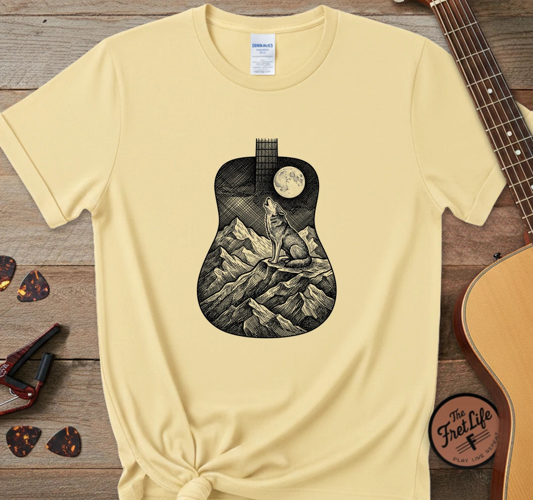 Wolf Guitar T-Shirt