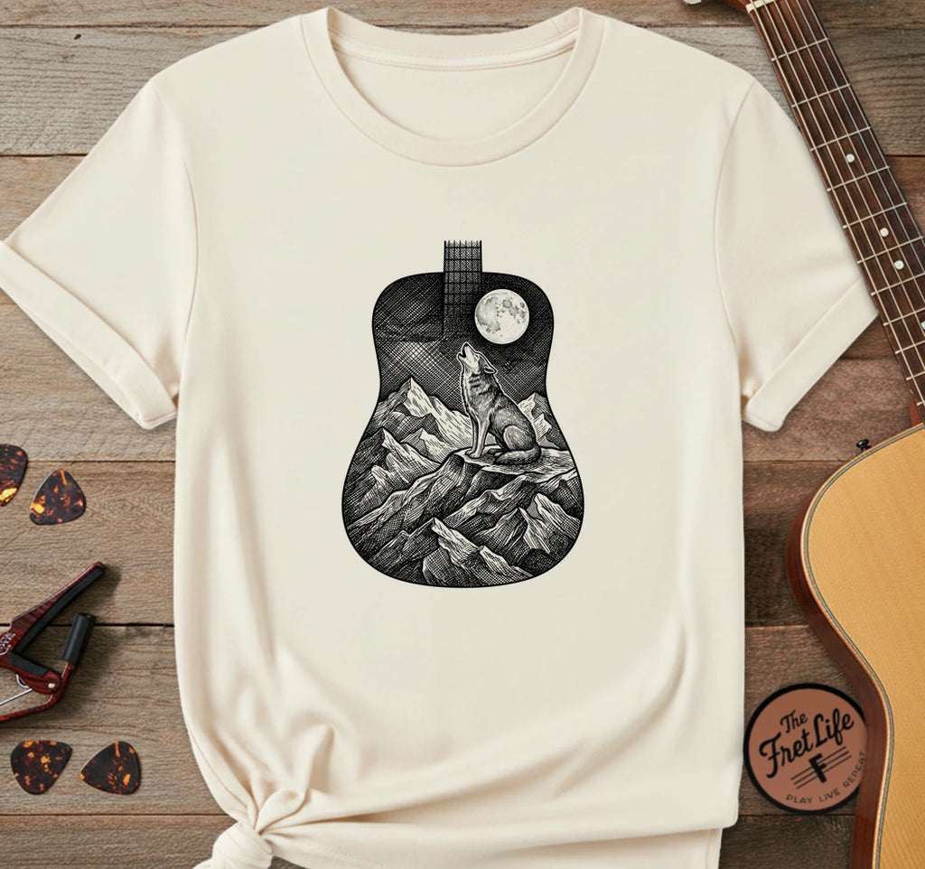 Wolf Guitar T-Shirt