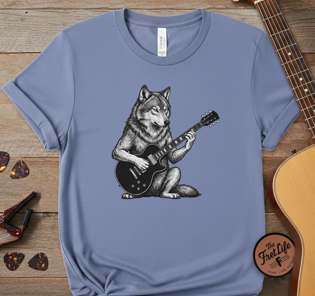 Wolf Les Paul T-Shirt